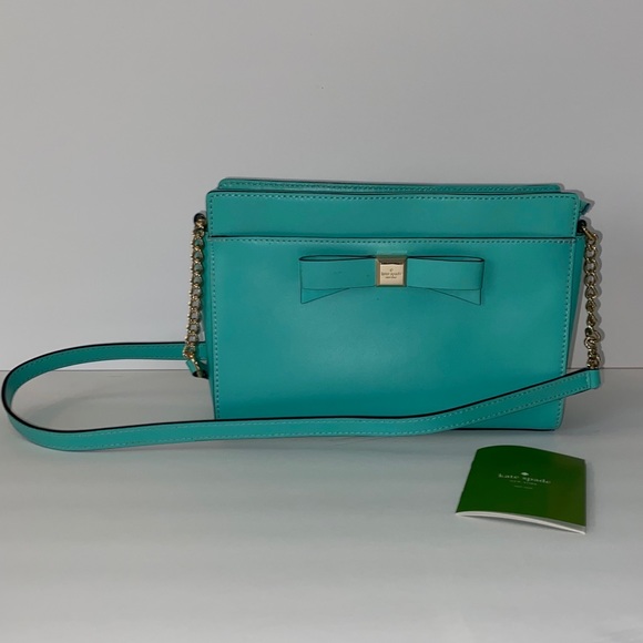 Kate Spade Angelica Crossbody Purse Tiffany Blue - Picture 11 of 11